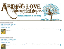 Tablet Screenshot of abidingloveaboundinggrace.blogspot.com