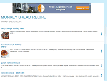 Tablet Screenshot of monkeybreadrecipe.blogspot.com