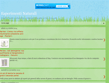 Tablet Screenshot of esperimentinaturali.blogspot.com