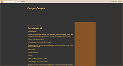 Desktop Screenshot of dicampur.blogspot.com