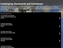 Tablet Screenshot of castonguaygraveyardsandcemetaries.blogspot.com