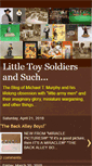 Mobile Screenshot of littletoysoldiersandsuch.blogspot.com