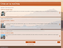 Tablet Screenshot of chilenlamochila.blogspot.com