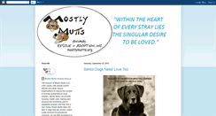 Desktop Screenshot of mostlymuttsanimalrescue.blogspot.com