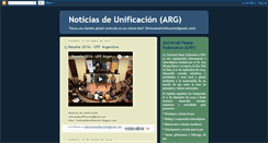 Desktop Screenshot of noticiasdeunificacion.blogspot.com