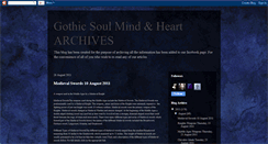Desktop Screenshot of gothicsoulmindheart.blogspot.com