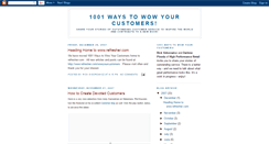 Desktop Screenshot of 1001waystowowyourcustomers.blogspot.com