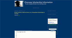 Desktop Screenshot of overseas-scholarship-info.blogspot.com