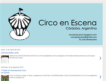 Tablet Screenshot of circoenescena.blogspot.com