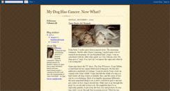 Desktop Screenshot of mydogscancer.blogspot.com