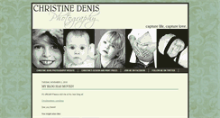 Desktop Screenshot of christinedenisphotography.blogspot.com