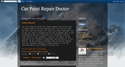 Desktop Screenshot of carpaintrepairdoctor.blogspot.com