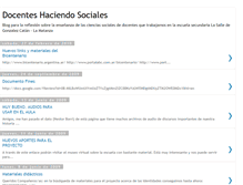 Tablet Screenshot of docenteshaciendosociales.blogspot.com