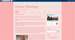 Desktop Screenshot of dancemusings.blogspot.com