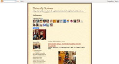 Desktop Screenshot of naturallyspoken.blogspot.com