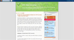Desktop Screenshot of dvdvideoconverter.blogspot.com