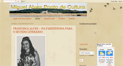 Desktop Screenshot of miguelalvespontodecultura.blogspot.com