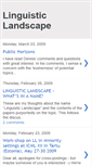 Mobile Screenshot of linguisticlandscape.blogspot.com