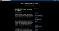 Desktop Screenshot of meeashutoshboltoy.blogspot.com