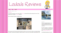 Desktop Screenshot of loulousreviews.blogspot.com