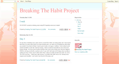 Desktop Screenshot of breakingthehabitproject.blogspot.com