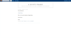 Desktop Screenshot of adustyframe.blogspot.com
