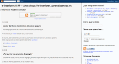 Desktop Screenshot of e-interiores.blogspot.com