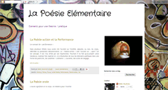 Desktop Screenshot of la-poesie-elementaire.blogspot.com