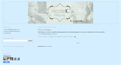 Desktop Screenshot of nicolekphotography.blogspot.com