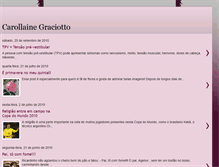 Tablet Screenshot of carollainegraciotto.blogspot.com