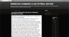 Desktop Screenshot of derechohumanoaunfutbolenpaz.blogspot.com