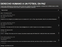 Tablet Screenshot of derechohumanoaunfutbolenpaz.blogspot.com