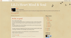 Desktop Screenshot of lilisheartmindsoul.blogspot.com