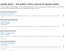 Tablet Screenshot of pandacookie.blogspot.com
