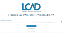 Tablet Screenshot of lcadworkshops.blogspot.com