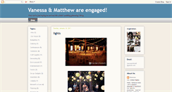 Desktop Screenshot of nessaandmatt.blogspot.com