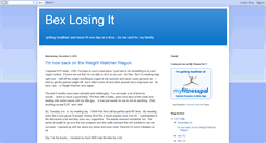 Desktop Screenshot of bexlosingit.blogspot.com