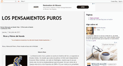 Desktop Screenshot of lospensamientospuros.blogspot.com