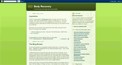 Desktop Screenshot of bodyrecovery.blogspot.com