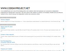 Tablet Screenshot of codemyproject.blogspot.com
