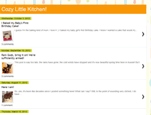 Tablet Screenshot of cozylittlekitchen.blogspot.com