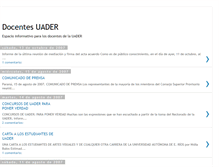 Tablet Screenshot of docentesuader.blogspot.com