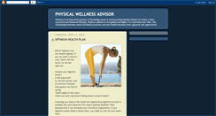 Desktop Screenshot of physicalwellnessadvisor.blogspot.com