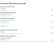 Tablet Screenshot of conexioneducomunicacional.blogspot.com