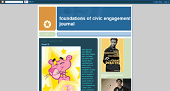 Desktop Screenshot of foundationsofcivicengagementjournal.blogspot.com