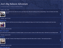 Tablet Screenshot of joesbigsalmonadventure.blogspot.com