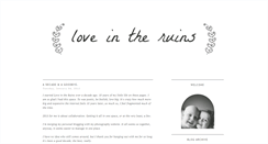 Desktop Screenshot of loveintheruins.blogspot.com