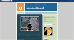 Desktop Screenshot of newschooljournal.blogspot.com