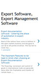 Mobile Screenshot of exportsoftware.blogspot.com