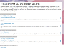 Tablet Screenshot of dewittco.blogspot.com